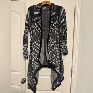 Grey patterned cardigan